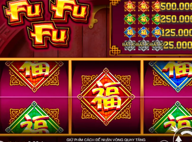 Đẳng cấp thưởng tiền siêu cao của slot Fu Fu Fu 